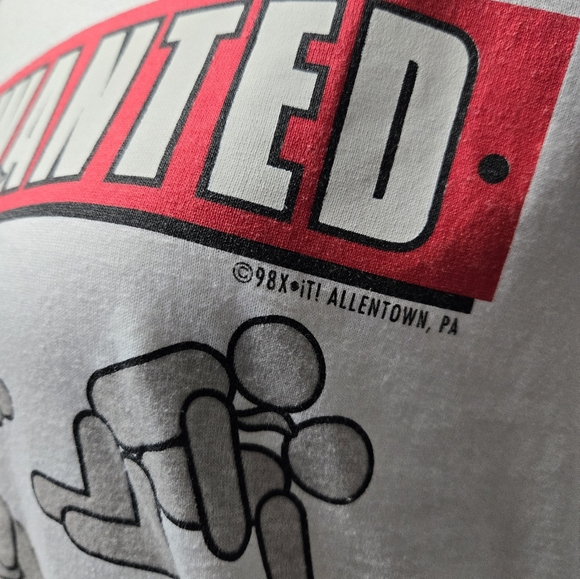 Vintage 1990s (1998) Y2K funny XXX Help Wanted graphic t-shirt - Picture 4 of 9